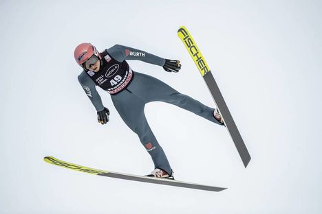 NordicFocus 11.01.2020, Val di Fiemme, Italy (ITA):Karl Geiger (GER) - FIS world cup ski jumping, individual HS135, Val di Fiemme (ITA). www.nordicfocus.com. © Modica/NordicFocus. Every downloaded picture is fee-liable.