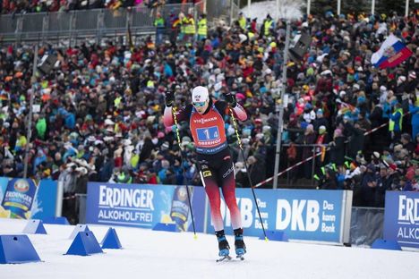 NordicFocus 11.01.2020, Oberhof, Germany (GER):Vetle Sjaastad Christiansen (NOR) - IBU world cup biathlon, relay men, Oberhof (GER). www.nordicfocus.com. © Manzoni/NordicFocus. Every downloaded picture is fee-liable.