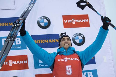 NordicFocus 12.01.2020, Oberhof, Germany (GER):Simon Desthieux (FRA) - IBU world cup biathlon, mass men, Oberhof (GER). www.nordicfocus.com. © Manzoni/NordicFocus. Every downloaded picture is fee-liable.