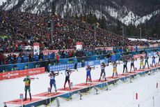 NordicFocus 20.01.2019, Ruhpolding, Germany (GER):Dorothea Wierer (ITA), Lena Haecki (SUI), Anais Chevalier (FRA), Marte Roeiseland (Olsbu), Susan Dunklee (USA), Ingrid Landmark Tandrevold (NOR), Linn Persson (SWE), Lisa Theresa Hauser (AUT) - IBU world cup biathlo