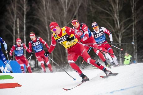 NordicFocus 03.01.2020, Val di Fiemme, Italy (ITA):Alexander Bolshunov (RUS) - FIS world cup cross-country, tour de ski, mass men, Val di Fiemme (ITA). www.nordicfocus.com. © Modica/NordicFocus. Every downloaded picture is fee-liable.