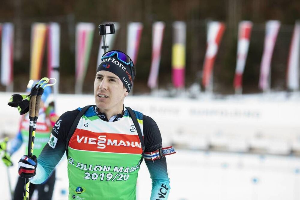 14.01.2020, Ruhpolding, Germany (GER):Quentin Fillon Maillet (FRA) -  IBU world cup biathlon, training, Ruhpolding (GER). www.nordicfocus.com. © Manzoni/NordicFocus. Every downloaded picture is fee-liable.