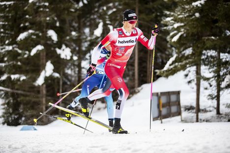 NordicFocus 01.01.2020, Toblach, Italy (ITA):Johannes Hoesflot Klaebo (NOR) - FIS world cup cross-country, tour de ski, pursuit men, Toblach (ITA). www.nordicfocus.com. © Modica/NordicFocus. Every downloaded picture is fee-liable.