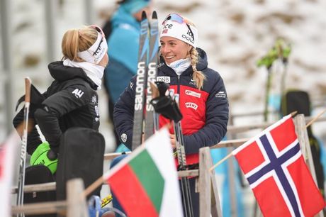 NordicFocus 15.01.2020, Ruhpolding, Germany (GER):Tiril Eckhoff (NOR), Ingrid Landmark Tandrevold (NOR) - IBU world cup biathlon, sprint women, Ruhpolding (GER). www.nordicfocus.com. © Tumashov/NordicFocus. Every downloaded picture is fee-liable.