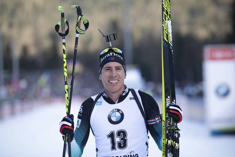 16.01.2020, Ruhpolding, Germany (GER):Quentin Fillon Maillet (FRA) -  IBU world cup biathlon, sprint men, Ruhpolding (GER). www.nordicfocus.com. © Manzoni/NordicFocus. Every downloaded picture is fee-liable.