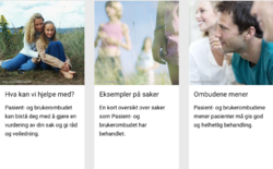 Illustrasjonsbilde fra presentasjon av pasient- og brukerombudene på helsenorge.no