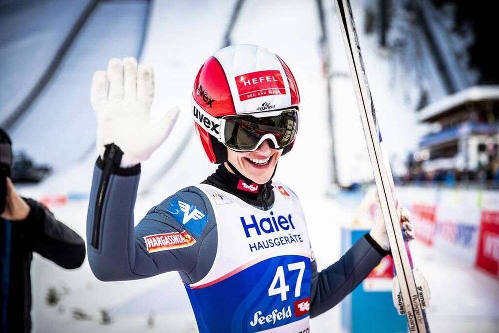 27.02.2019, Seefeld, Austria (AUT):Eva Pinkelnig (AUT) - FIS nordic world ski championships, ski jumping ladies, individual HS109, Seefeld (AUT). www.nordicfocus.com. © Modica/NordicFocus. Every downloaded picture is fee-liable.