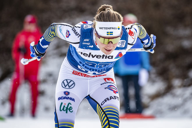 04.01.2020, Val di Fiemme, Italy (ITA):Ebba Andersson (SWE) - FIS world cup cross-country, tour de ski, individual sprint, Val di Fiemme (ITA). www.nordicfocus.com. © Modica/NordicFocus. Every downloaded picture is fee-liable.