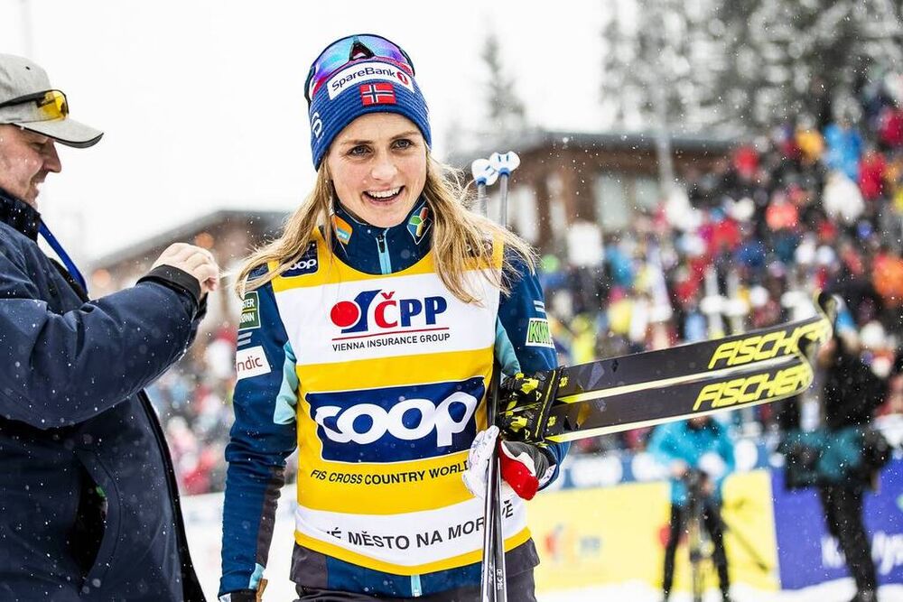 19.01.2020, Nove Mesto, Czech Republic (CZE):Therese Johaug (NOR) - FIS world cup cross-country, pursuit women, Nove Mesto (CZE). www.nordicfocus.com. © Modica/NordicFocus. Every downloaded picture is fee-liable.