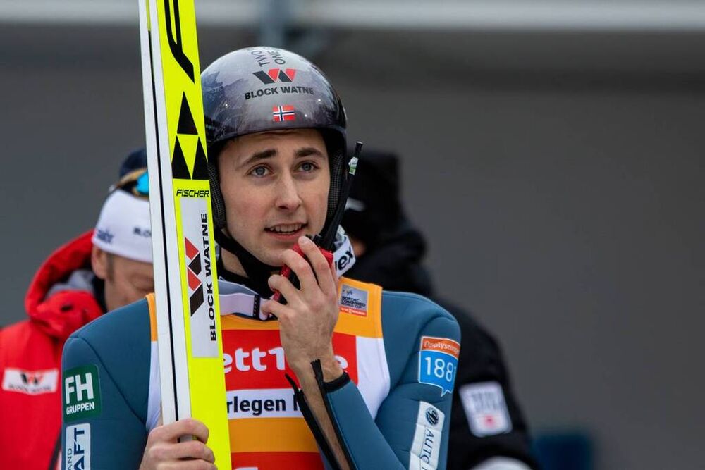 25.01.2020, Oberstdorf, Germany (GER):Jarl Magnus Riiber (NOR) - FIS world cup nordic combined, team HS140/4x5km, Oberstdorf (GER). www.nordicfocus.com. © Volk/NordicFocus. Every downloaded picture is fee-liable.
