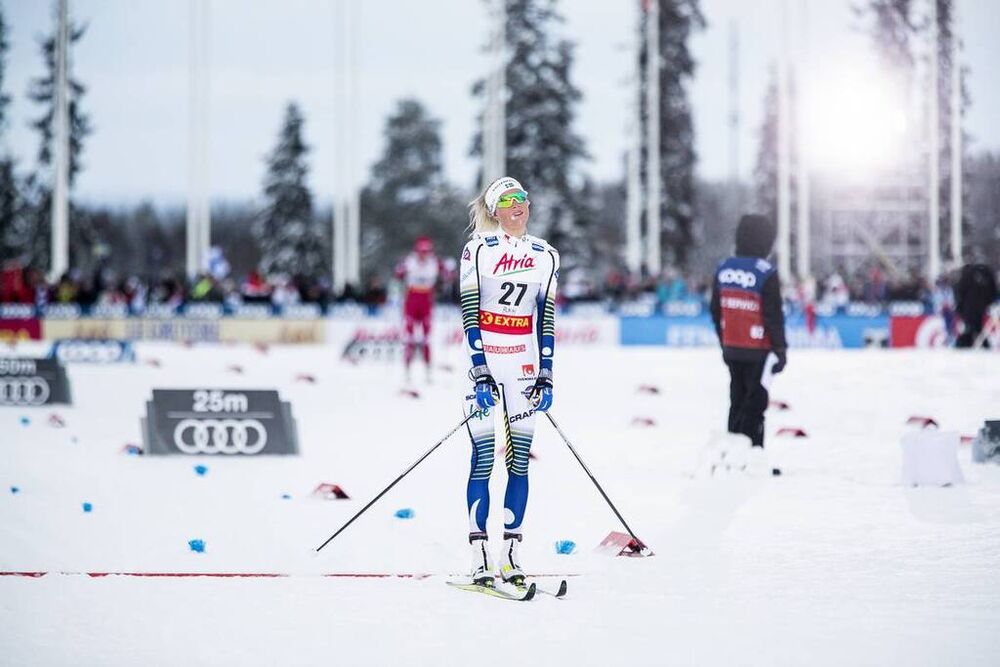 30.11.2019, Ruka, Finland (FIN):Frida Karlsson (SWE) - FIS world cup cross-country, 10km women, Ruka (FIN). www.nordicfocus.com. © Modica/NordicFocus. Every downloaded picture is fee-liable.