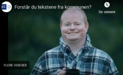 Illustrasjonsbilde fra KS-video om klart språk.