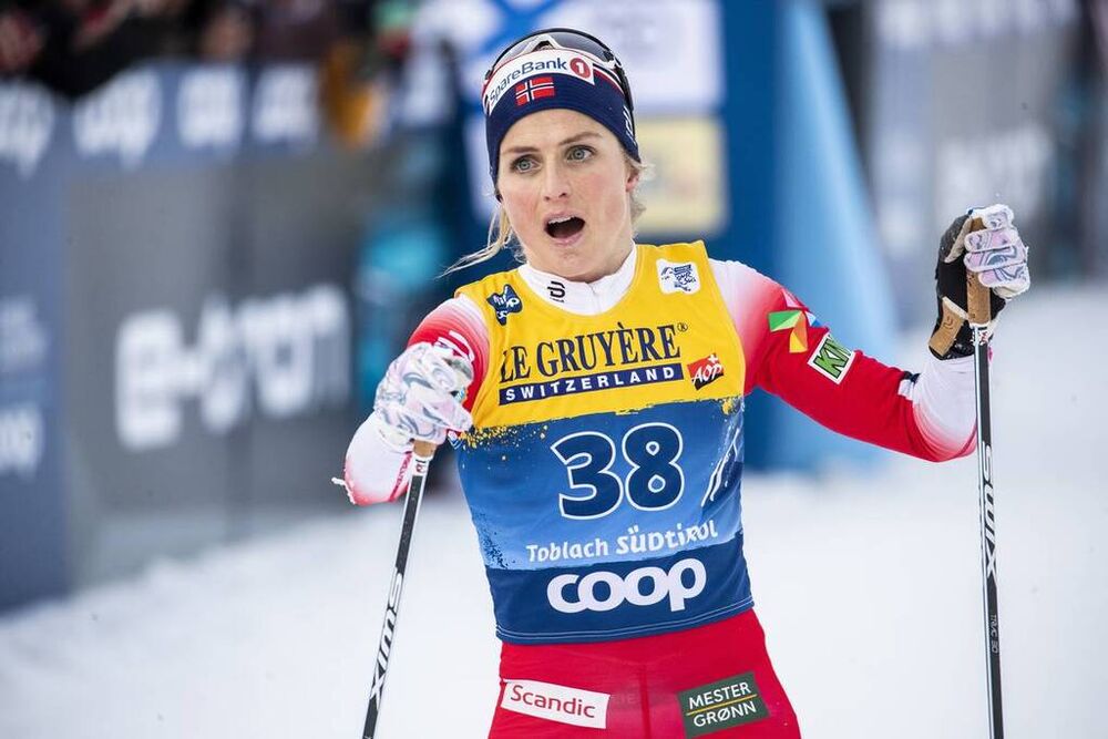31.12.2019, Toblach, Italy (ITA):Therese Johaug (NOR) - FIS world cup cross-country, tour de ski, 10km women, Toblach (ITA). www.nordicfocus.com. © Modica/NordicFocus. Every downloaded picture is fee-liable.