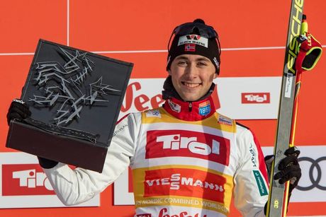 NordicFocus 01.02.2020, Seefeld, Austria (AUT):Jarl Magnus Riiber (NOR) - FIS world cup nordic combined, individual gundersen HS109/10km, Seefeld (AUT). www.nordicfocus.com. © Volk/NordicFocus. Every downloaded picture is fee-liable.
