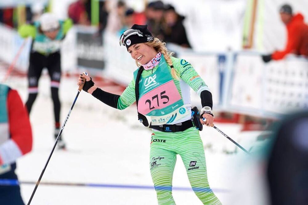 10.02.2019, Morez, France (FRA):Celine Chopard-Lallier (FRA) - FIS World Loppet LaTransjurassienne, Morez (FRA). www.nordicfocus.com. © Rauschendorfer/NordicFocus. Every downloaded picture is fee-liable.