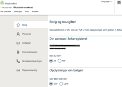 Illustrasjonsbilde fra bostøttesøknad på nett.