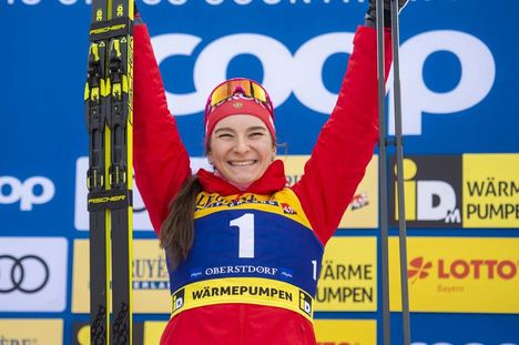NordicFocus 26.01.2020, Oberstdorf, Germany (GER):Natalia Nepryaeva (RUS) - FIS world cup cross-country, individual sprint, Oberstdorf (GER). www.nordicfocus.com. © Thibaut/NordicFocus. Every downloaded picture is fee-liable.