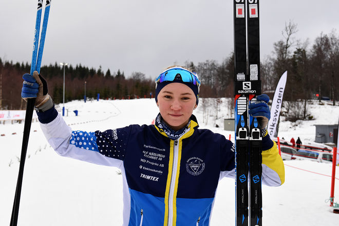 ELIN NÄSLUND, Vårby IK vann D16 när USM inleddes med distanstävlingar i Matfors. Foto/rights: ROLF ZETTERBERG/kekstock.com