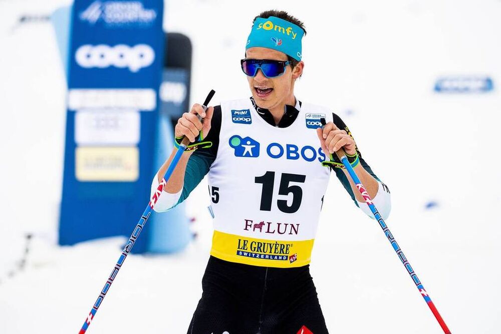 09.02.2020, Falun, Sweden (SWE):Clement Parisse (FRA) - FIS world cup cross-country, 15km men, Falun (SWE). www.nordicfocus.com. © Modica/NordicFocus. Every downloaded picture is fee-liable.