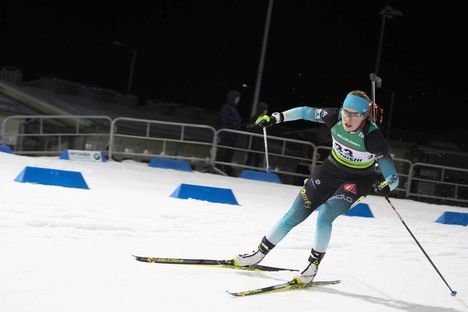 NordicFocus 20.02.2019, Minks-Raubichi, Belarus (BLR):Myrtille Begue (FRA) - IBU Open European championships biathlon, individual women, Minsk-Raubichi (BLR). www.nordicfocus.com. © Manzoni/NordicFocus. Every downloaded picture is fee-liable.