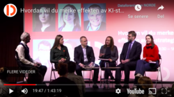 Fra diskusjonen om KI og etiske vurderinger i DND.