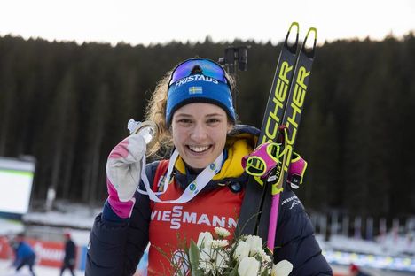 NordicFocus 26.01.2020, Pokljuka, Slovenia (SLO):Hanna Oeberg (SWE) - IBU world cup biathlon, mass women, Pokljuka (SLO). www.nordicfocus.com. © Manzoni/NordicFocus. Every downloaded picture is fee-liable.