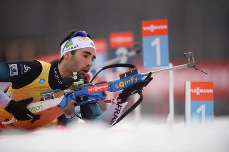 NordicFocus 19.01.2020, Ruhpolding, Germany (GER):Martin Fourcade (FRA) - IBU world cup biathlon, pursuit men, Ruhpolding (GER). www.nordicfocus.com. © Tumashov/NordicFocus. Every downloaded picture is fee-liable.