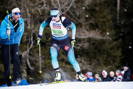 NordicFocus 13.02.2020, Antholz, Italy (ITA):Justine Braisaz (FRA) - IBU World Championships Biathlon, relay mixed, Antholz (ITA). www.nordicfocus.com. © Modica/NordicFocus. Every downloaded picture is fee-liable.