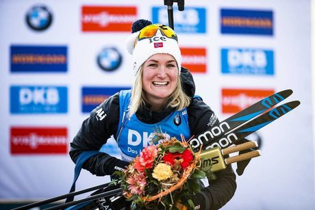 NordicFocus 14.02.2020, Antholz, Italy (ITA):Marte Olsbu Roeiseland (NOR) - IBU World Championships Biathlon, sprint women, Antholz (ITA). www.nordicfocus.com. © Modica/NordicFocus. Every downloaded picture is fee-liable.