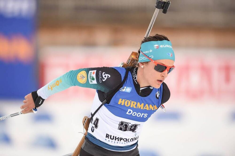 15.01.2020, Ruhpolding, Germany (GER):Celia Aymonier (FRA) -  IBU world cup biathlon, sprint women, Ruhpolding (GER). www.nordicfocus.com. © Tumashov/NordicFocus. Every downloaded picture is fee-liable.