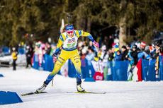 NordicFocus 13.02.2020, Antholz, Italy (ITA):Hanna Oeberg (SWE) - IBU World Championships Biathlon, relay mixed, Antholz (ITA). www.nordicfocus.com. © Modica/NordicFocus. Every downloaded picture is fee-liable.