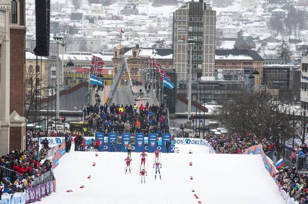 12.03.2019, Drammen, Norway (NOR): Venue - FIS world cup cross-country, individual sprint, Drammen (NOR). www.nordicfocus.com. © Lyngstad/NordicFocus. Every downloaded picture is fee-liable.