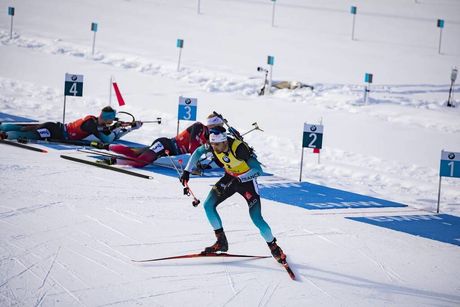 NordicFocus 16.02.2020, Antholz, Italy (ITA):Martin Fourcade (FRA) - IBU World Championships Biathlon, pursuit men, Antholz (ITA). www.nordicfocus.com. © Manzoni/NordicFocus. Every downloaded picture is fee-liable.