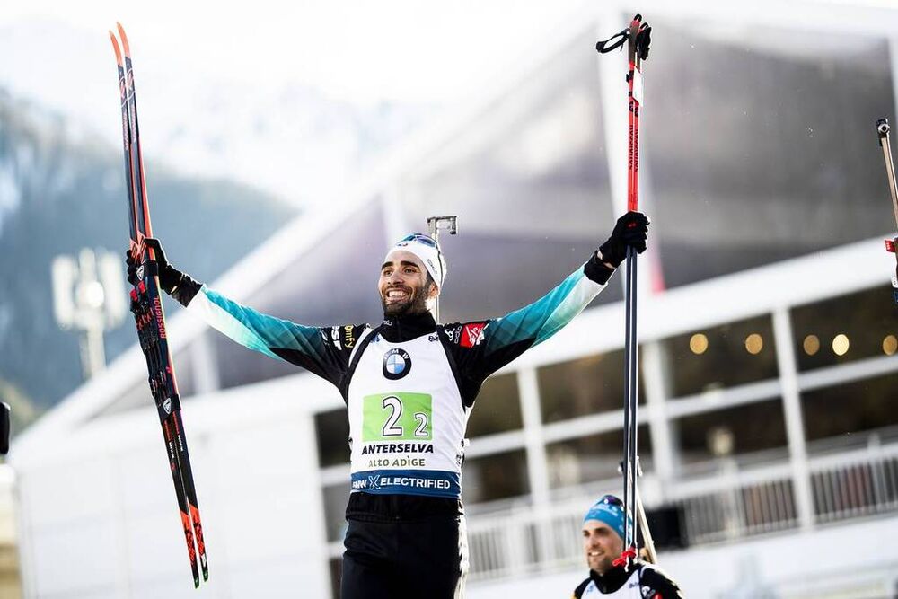 22.02.2020, Antholz, Italy (ITA):Martin Fourcade (FRA) - IBU World Championships Biathlon, relay men, Antholz (ITA). www.nordicfocus.com. © Modica/NordicFocus. Every downloaded picture is fee-liable.