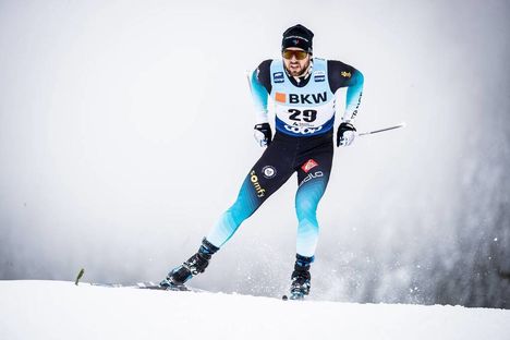 NordicFocus 14.12.2019, Davos, Switzerland (SUI):Baptiste Gros (FRA) - FIS world cup cross-country, individual sprint, Davos (SUI). www.nordicfocus.com. © Modica/NordicFocus. Every downloaded picture is fee-liable.