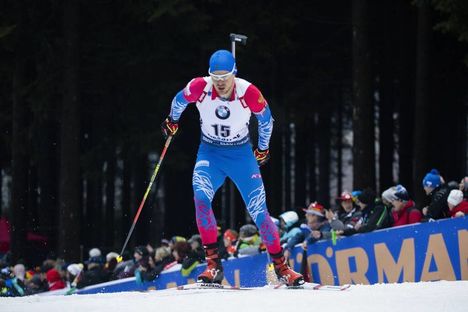 NordicFocus 10.01.2020, Oberhof, Germany (GER):Matvey Eliseev (RUS) - IBU world cup biathlon, sprint men, Oberhof (GER). www.nordicfocus.com. © Manzoni/NordicFocus. Every downloaded picture is fee-liable.
