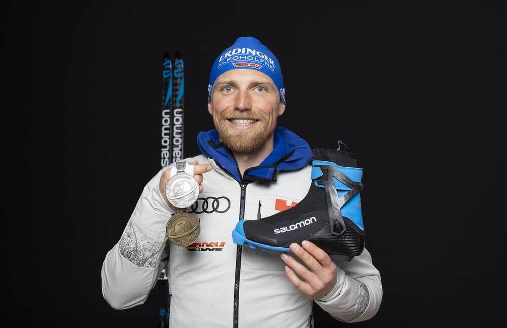 22.02.2020, Antholz, Italy (ITA):Erik Lesser (GER) - IBU world championships biathlon, medals, Antholz (ITA). www.nordicfocus.com. © Manzoni/NordicFocus. Every downloaded picture is fee-liable.