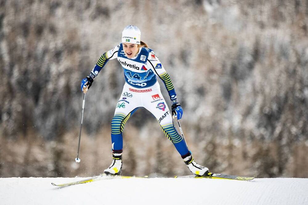 29.12.2019, Lenzerheide, Switzerland (SUI):Ebba Andersson (SWE) - FIS world cup cross-country, tour de ski, individual sprint, Lenzerheide (SUI). www.nordicfocus.com. © Modica/NordicFocus. Every downloaded picture is fee-liable.