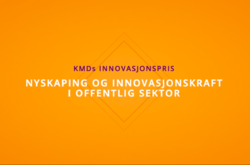 Fra video om KMDs-innovasjonspris.