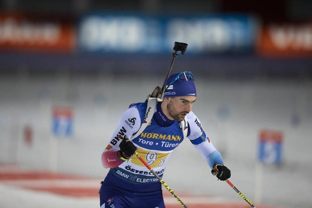 07.12.2019, Oestersund, Sweden, (SWE):Mario Dolder (SUI) - IBU world cup biathlon, relay men, Oestersund (SWE). www.nordicfocus.com. © Manzoni/NordicFocus. Every downloaded picture is fee-liable.