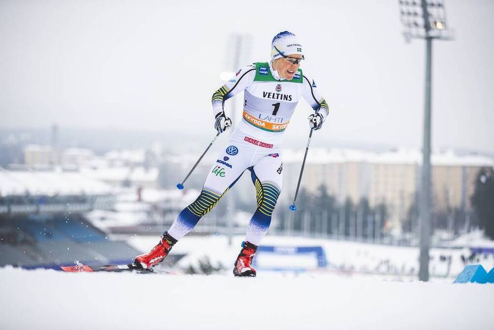 09.02.2019, Lahti Finland (FIN):Hanna Falk (SWE) - FIS world cup cross-country, individual sprint, Lahti (FIN). www.nordicfocus.com. © Modica/NordicFocus. Every downloaded picture is fee-liable.