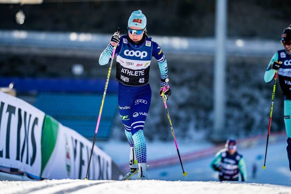 28.02.2020, Lahti Finland (FIN):Kerttu Niskanen (0) - FIS world cup cross-country, training, Lahti (FIN). www.nordicfocus.com. © Modica/NordicFocus. Every downloaded picture is fee-liable.