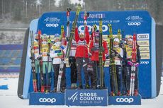 NordicFocus 01.03.2020, Lahti Finland (FIN):Johanna Matintalo (FIN), Kerttu Niskanen (FIN), Laura Mononen (FIN), Krista Parmakoski (FIN), Tiril Udnes Weng (NOR), Ingvild Flugstad Oestberg (NOR), Therese Johaug (NOR), Heidi Weng (NOR), Charlotte Kalla (SWE), Frida Ka