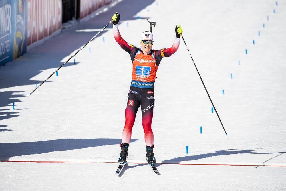 22.02.2020, Antholz, Italy (ITA):Marte Olsbu Roeiseland (NOR) - IBU World Championships Biathlon, relay women, Antholz (ITA). www.nordicfocus.com. © Modica/NordicFocus. Every downloaded picture is fee-liable.