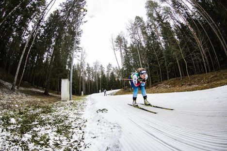 NordicFocus 29.02.2020, Minsk-Raubichi, Belarus (BLR):Irene Cadurisch (SUI) - IBU Open European championships biathlon, sprint women, Minsk-Raubichi (BLR). www.nordicfocus.com. © Manzoni/NordicFocus. Every downloaded picture is fee-liable.