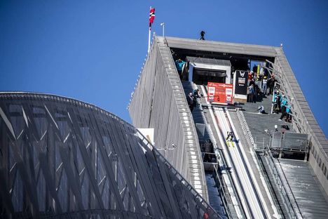 NordicFocus 10.03.2019, Oslo, Norway (NOR):Maren Lundby (NOR) - FIS world cup ski jumping ladies, individual HS134, Oslo (NOR). www.nordicfocus.com. © Modica/NordicFocus. Every downloaded picture is fee-liable.