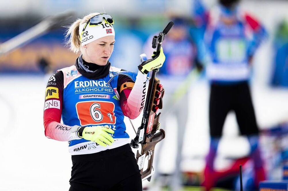 20.02.2020, Antholz, Italy (ITA):Marte Olsbu Roeiseland (NOR) - IBU World Championships Biathlon, single mixed relay, Antholz (ITA). www.nordicfocus.com. © Modica/NordicFocus. Every downloaded picture is fee-liable.