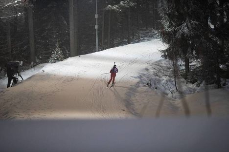 NordicFocus 21.12.2018, Nove Mesto, Czech Republic (CZE):Sarah Beaudry (CAN) - IBU world cup biathlon, sprint women, Nove Mesto (CZE). www.nordicfocus.com. © Manzoni/NordicFocus. Every downloaded picture is fee-liable.