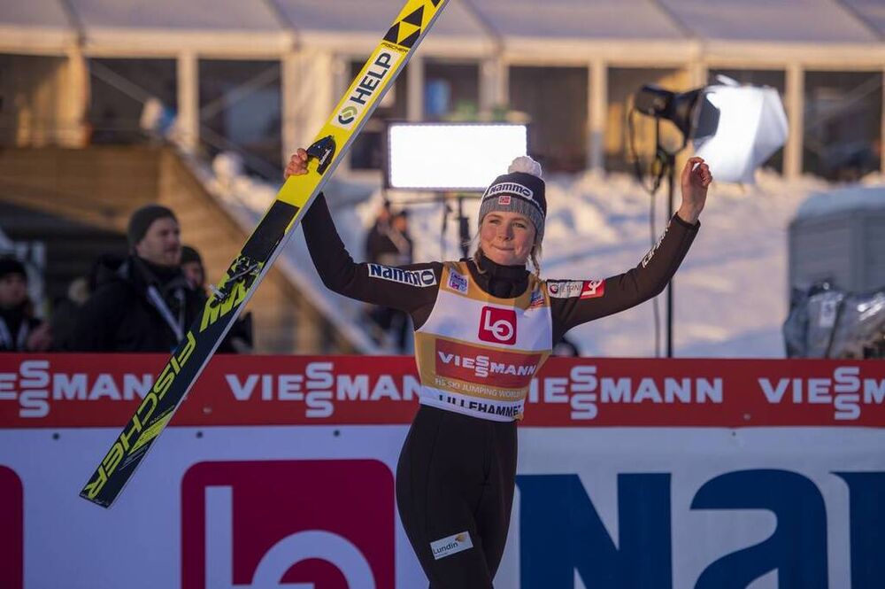 07.12.2019, Lillehammer, Norway (NOR):Maren Lundby (NOR) - FIS world cup ski jumping ladies, individual HS140, Lillehammer (NOR). www.nordicfocus.com. © Vianney THIBAUT/NordicFocus. Every downloaded picture is fee-liable.