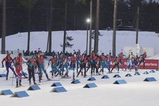 NordicFocus 11.03.2018, Kontiolahti, Finland (FIN):Event Feature: the womens field leaves the stadium - IBU world cup biathlon, mass women, Kontiolahti (FIN). www.nordicfocus.com. © Manzoni/NordicFocus. Every downloaded picture is fee-liable.